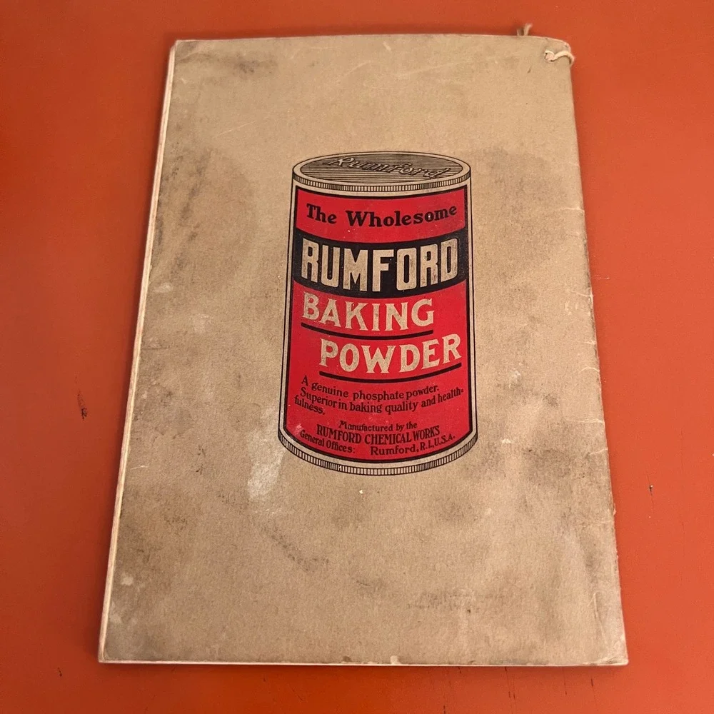 Vintage Rumford Common Sense Cook Book Lily Haxworth Wallace Antique Recipe Book